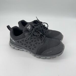 Reebok Sublite‎ Cushion Work Alloy Toe Shoes M 6 W 8  Workwear Slip Resistant